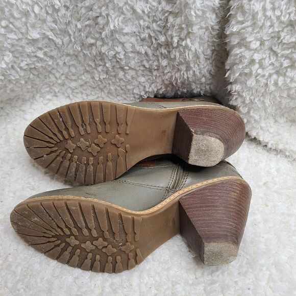 Anthropologie Lucky‎ Penny Multi-color Leather Ankle Boots sz 8 - Picture 4 of 8